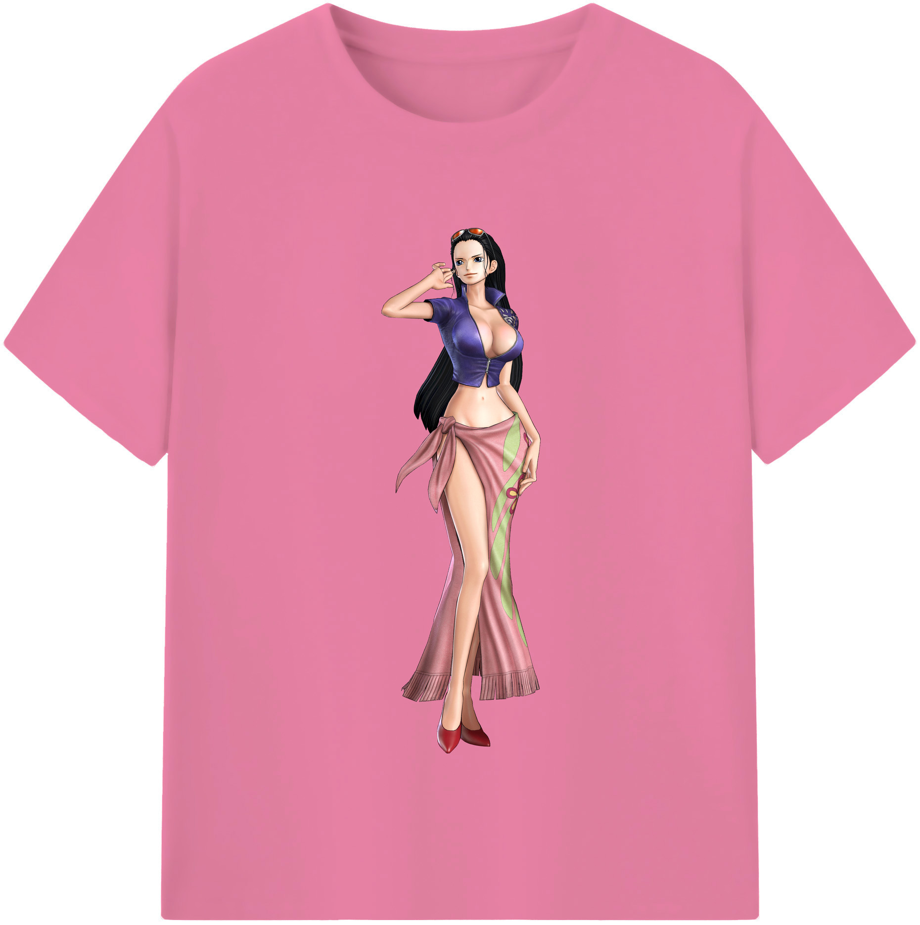 ワンピース ニコ・ロビン ONE PIECE Nico Robin 綿100％半袖Tシャツ（フロントプリント）